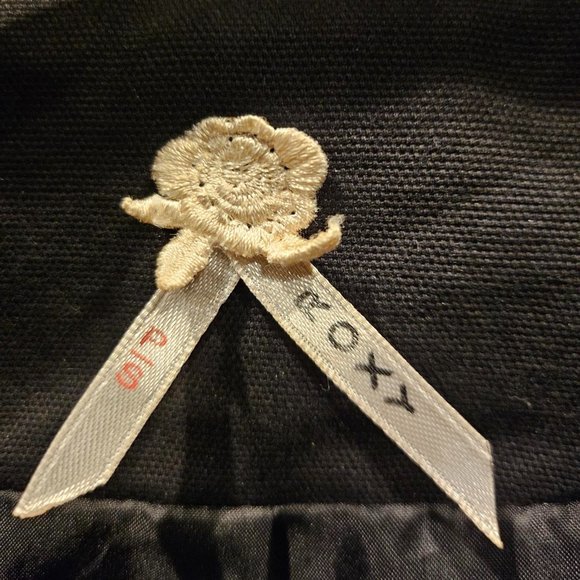 Beautiful black knee-length jacket - Roxy - Size S - Picture 4 of 4